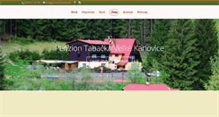 Desktop Screenshot of penziontabacka.cz